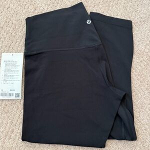 NWT Lululemon Black Align High Rise Crop 21” Size 10